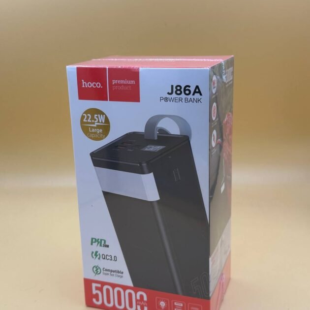 POWER BANK J86A 50 000MAH 22.5W FAST CHARGE