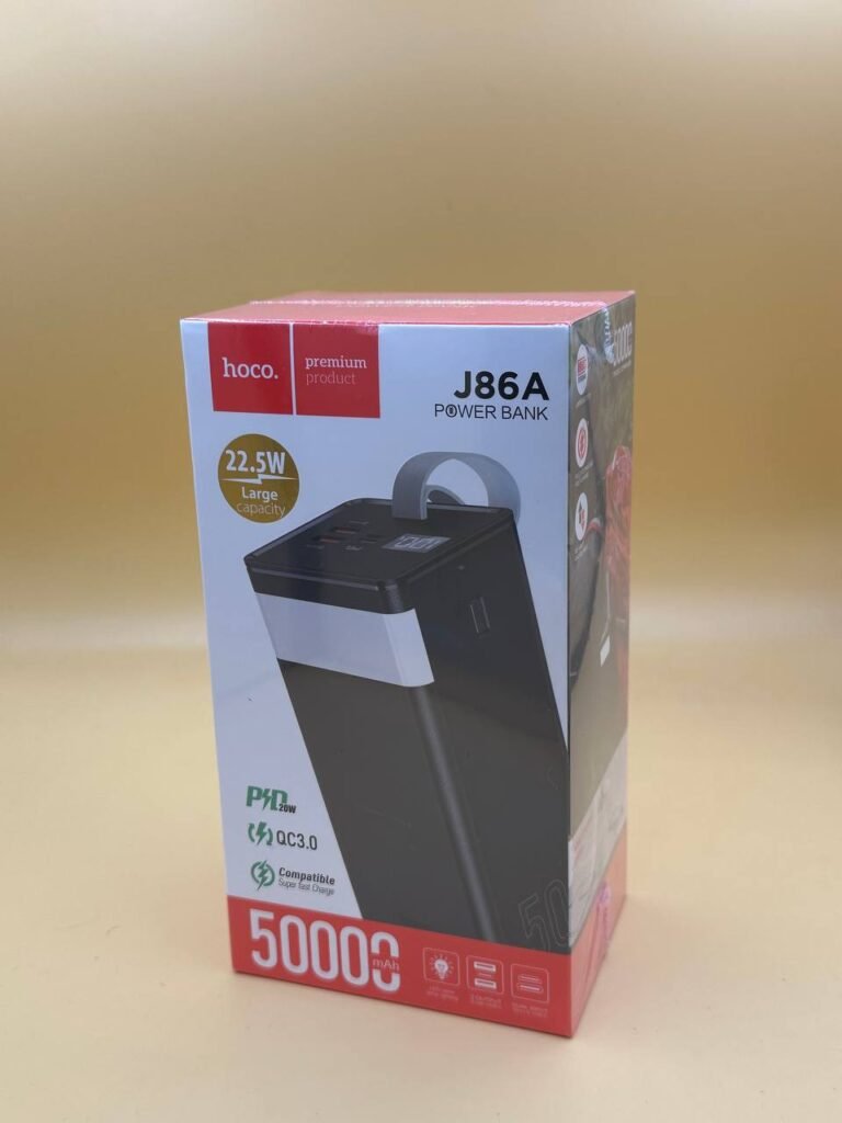 POWER BANK J86A 50 000MAH 22.5W FAST CHARGE