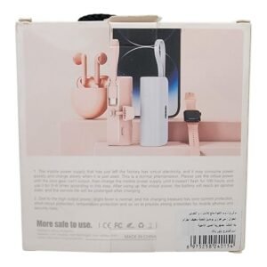 power bank Hoco mini portable 5000mah cable iphone+ Typec (نسخة)