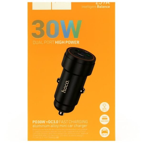 Chargeure voituure Hoco Z57A 30W (نسخة)